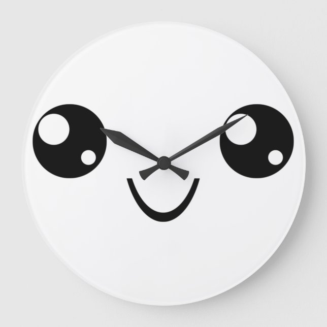 Grande Horloge Ronde Visage souriant (Recto)