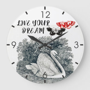 Grande Horloge Ronde Vivez votre devis de motivation de rêve