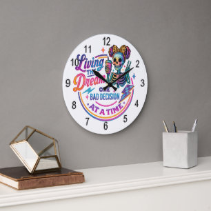 Grande Horloge Ronde Vivre Le Rêve...