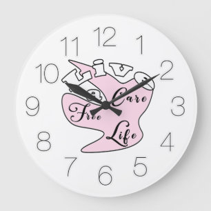 Grande Horloge Ronde Vivre une vie sans soins