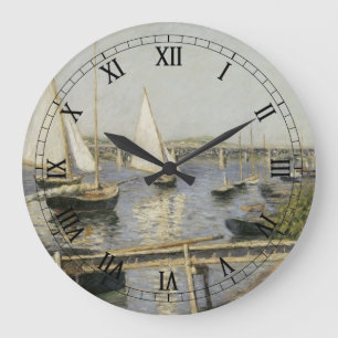 Grande Horloge Ronde Voiliers à Argenteuil par Gustave Caillebotte