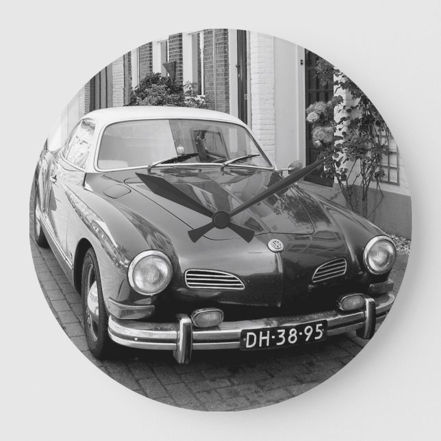 Grande Horloge Ronde Voiture classique Karmann Ghia (Recto)