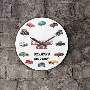 Grande Horloge Ronde Voiture classique personnalisée