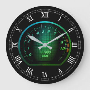Grande Horloge Ronde Voiture Thématique Wall Clock