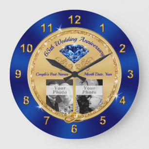 Grande Horloge Ronde Vos photos Mariages et Anniversaires, Anniversaire