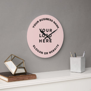 Grande Horloge Ronde Votre logo d'entreprise Simple et Professionnel Ro