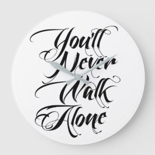 Grande Horloge Ronde Vous ne marcherez jamais YNWA