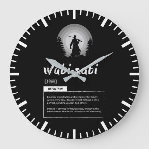 Grande Horloge Ronde Wabi-Sabi - Le Concept Japonais Pour Réussir
