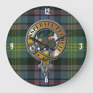 Grande Horloge Ronde Watson Tartan & Badge