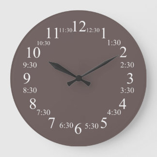 Grande Horloge Ronde Wenge de couleur supérieure