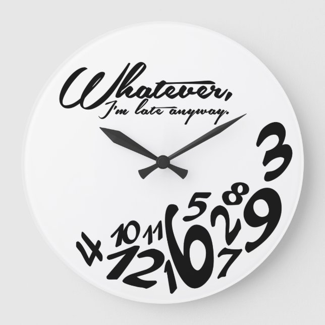 Grande Horloge Ronde Whatever (Recto)