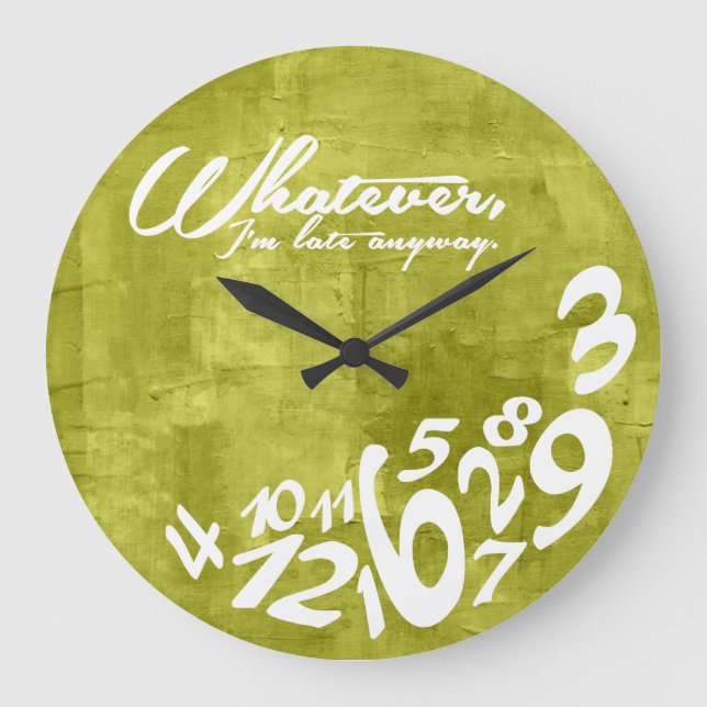 Grande Horloge Ronde Whatever (Recto)