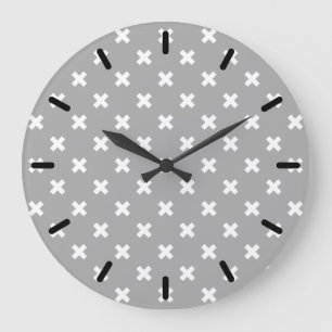 Grande Horloge Ronde White cross stitches