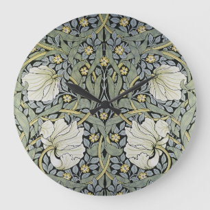Grande Horloge Ronde William Morris - Conception Motif Pimpernel