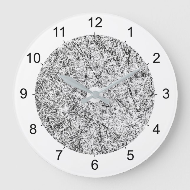Grande Horloge Ronde Willow se déleave. Abstract (Recto)