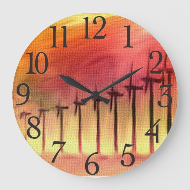 Grande Horloge Ronde Wind Farm Wall Clocks (Recto)
