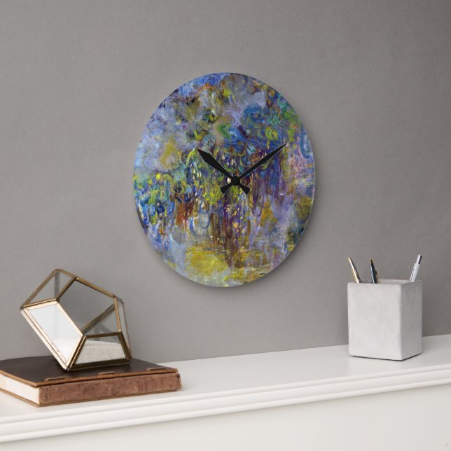 Grande Horloge Ronde Wisteria (moitié droite) par Claude Monet (Bureau)