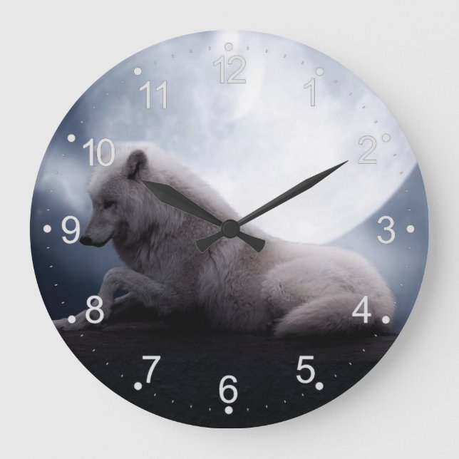 Grande Horloge Ronde Wolf the King of Wilderness (Recto)