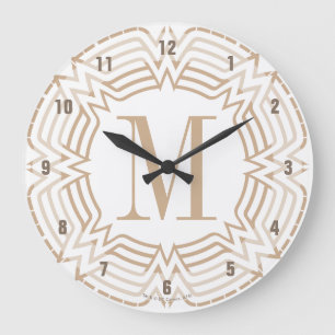 Grande Horloge Ronde Wonder Woman Motif grec