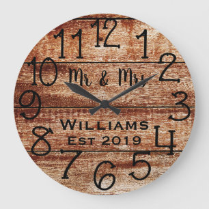 Grande Horloge Ronde Wood Custom