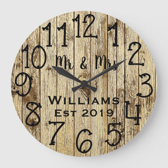 Grande Horloge Ronde Wood Custom (Recto)