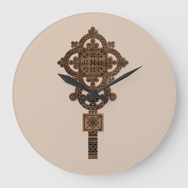 Grande Horloge Ronde Wooden Hand Cross  (Recto)