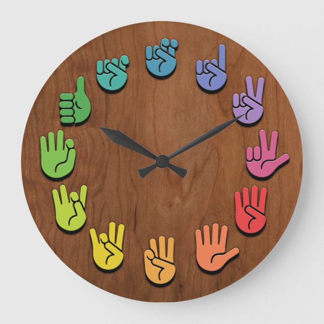 Grande Horloge Ronde Woodgrain (Recto)