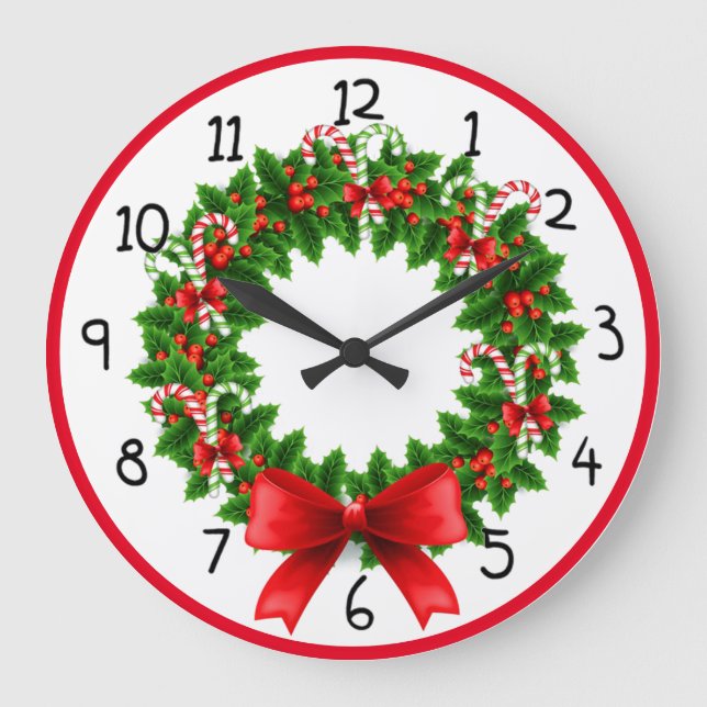 Grande Horloge Ronde Wreath Sucre de canne (Recto)