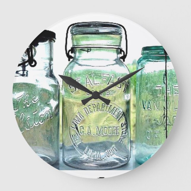 Grande Horloge Ronde Yar Canning Jars (Recto)