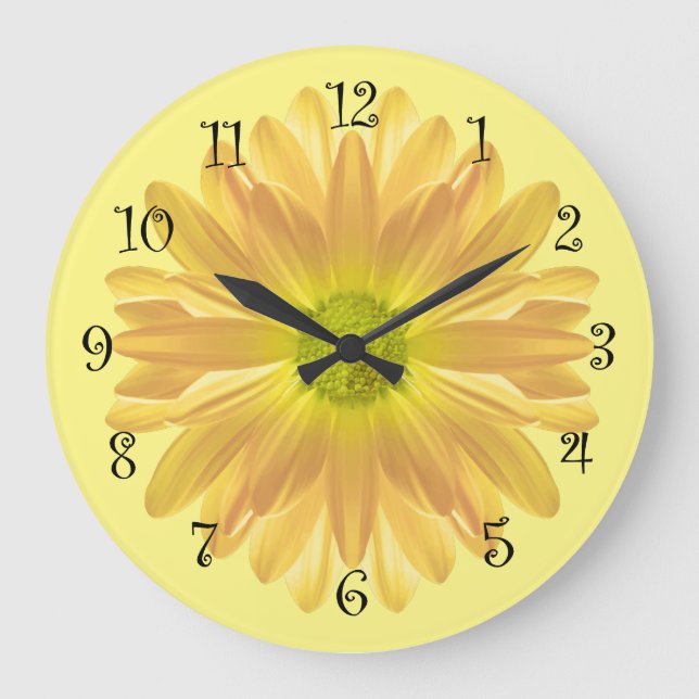 Grande Horloge Ronde Yellow Daisy (Recto)