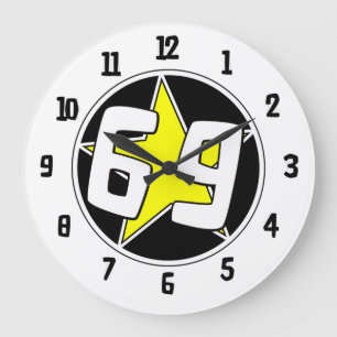 Grande Horloge Ronde Yellow Star 69
