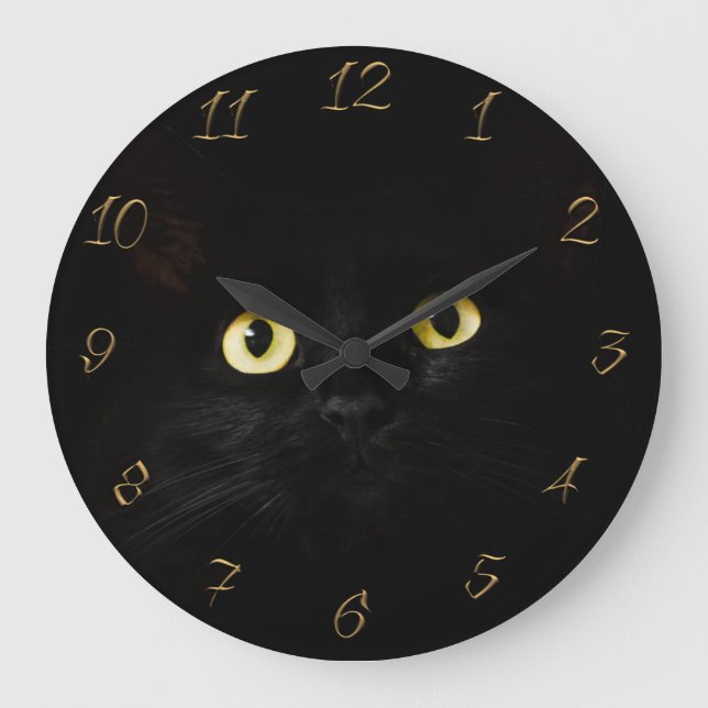 Grande Horloge Ronde Yeux de chat (Recto)