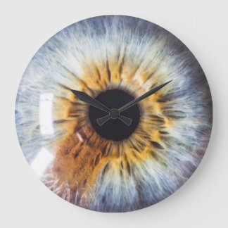 Grande Horloge Ronde Yeux sur vous Hazel