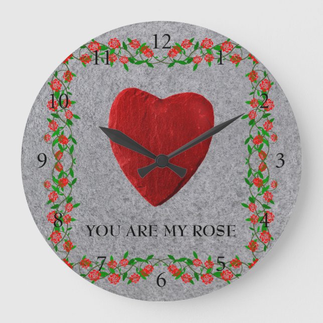 Grande Horloge Ronde You are my rose (Recto)