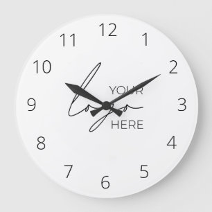 Grande Horloge Ronde Your Business Logo Promoteur Business Company
