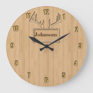 Grande Horloge Ronde Your family name personalized