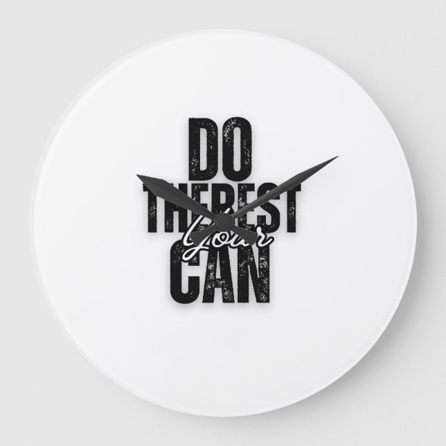 Grande Horloge Ronde Your Script on Black (Recto)