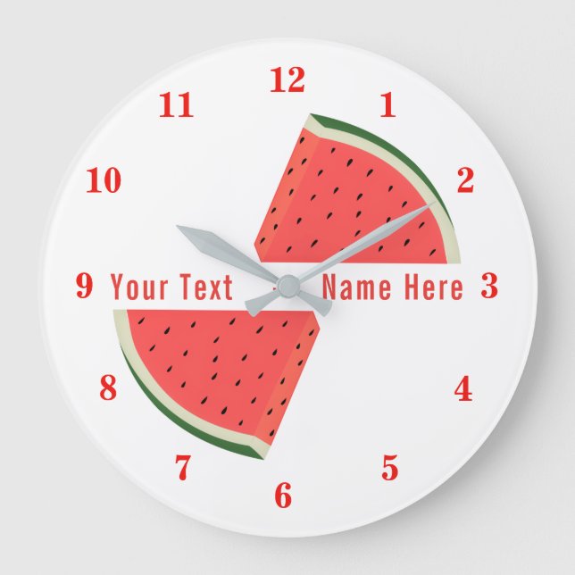 Grande Horloge Ronde Your Text (Recto)