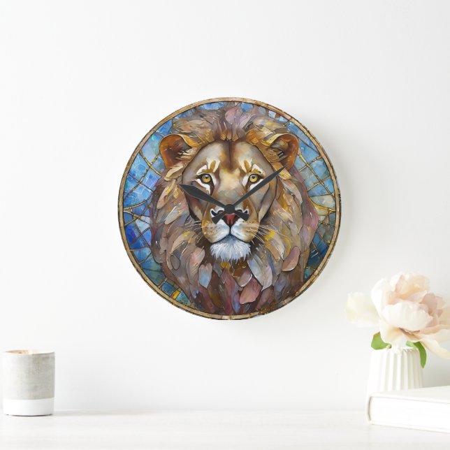 Grande Horloge Ronde Zodiaque - Léon le Lion (Maison)