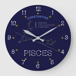 Grande Horloge Ronde Zodiaque Pisces