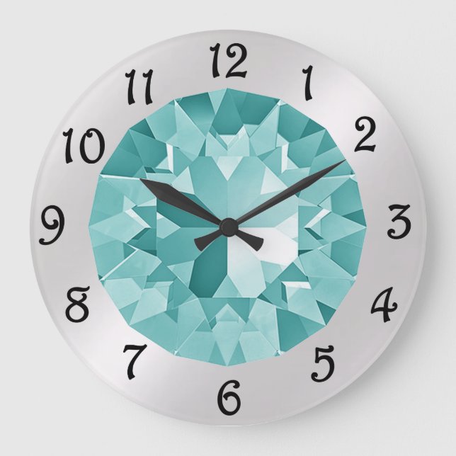 Grande horloge Turquoise Gem (Recto)