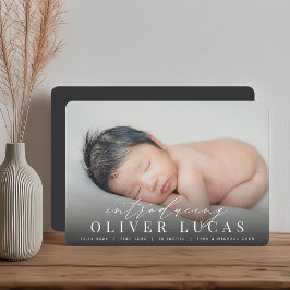Grande introduction | Faire-part de naissance phot