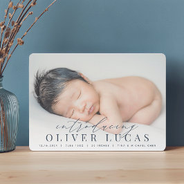 Grande introduction | Faire-part de naissance phot