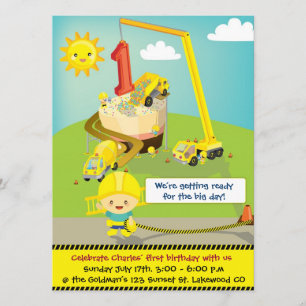 Grande invitation d'anniversaire de jour