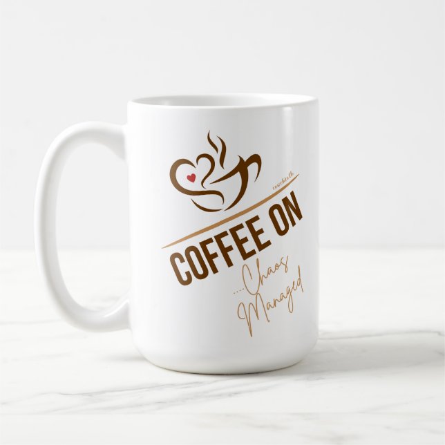 Grande Mug De Café - Café Sur - Chaos Géré (Gauche)