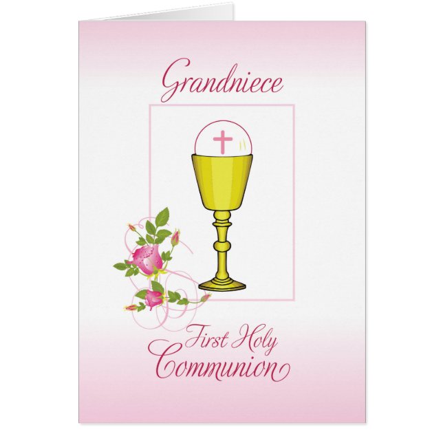 Grande-nièce Rose Première Communion Sainte, Chali (Devant)
