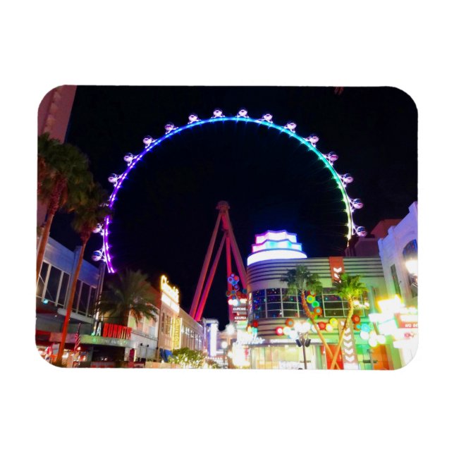 Grande Roue à rouleaux Ferris Las Vegas #6 Magnet (Horizontal)