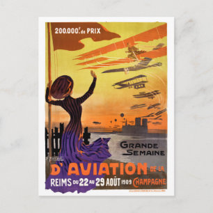 Grande semaine d'Aviation de la Champagne Postkarte