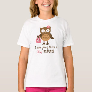 Grande soeur à être - T-shirts de hibou de mod