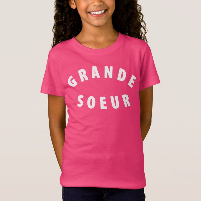 Grande Soeur / Big Sister - Klassisches T-Shirt T  (Vorderseite)